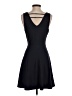 Alya Solid Black Cocktail Dress Size XS - photo 2