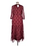Tinsel 100% Polyester Paisley Burgundy Casual Dress Size XL (petite) - photo 2
