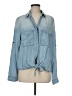 Easel Blue Long Sleeve Blouse Size M - photo 1
