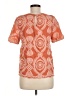 Eri + Ali Orange Short Sleeve Blouse Size M - photo 2
