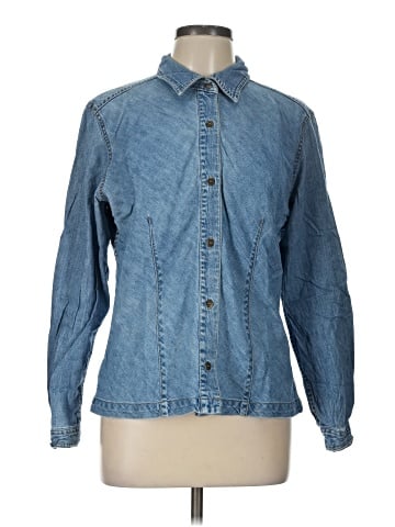 Lizwear by Liz Claiborne Long Sleeve Button-Down Shirt (view 1)