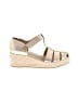Eileen Fisher Gold Wedges Size 9 - photo 1