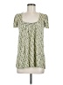 Apostrophe 100% Rayon Green Short Sleeve Blouse Size M - photo 1