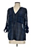 Gap Outlet 100% Polyester Blue 3/4 Sleeve Blouse Size S - photo 1