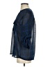 Gap Outlet 100% Polyester Blue 3/4 Sleeve Blouse Size S - photo 5