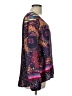 August Silk 100% Polyester Purple Long Sleeve Blouse Size L - photo 4