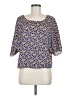 Xhilaration 100% Polyester Blue 3/4 Sleeve Blouse Size Med - Lg - photo 1