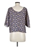 Xhilaration 100% Polyester Blue 3/4 Sleeve Blouse Size Med - Lg - photo 2