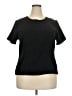 Covington 100% Polyester Black Short Sleeve Top Size 18 - photo 1
