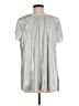 Assorted Brands Metallic Silver Short Sleeve Blouse Size 8 - photo 2