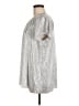 Assorted Brands Metallic Silver Short Sleeve Blouse Size 8 - photo 5