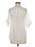 Sandro Ivory Short Sleeve Blouse Size Sm (1) - photo 1
