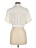 Dynamite 100% Polyester Ivory Short Sleeve Blouse Size M - photo 2