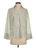 MICHAEL Michael Kors Stripes Ivory 3/4 Sleeve Button-Down Shirt Size XS - photo 1
