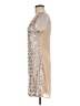 Dina Be 100% Polyester Metallic Silver Cocktail Dress Size M - photo 5