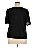 Ann Taylor LOFT 100% Polyester Black Short Sleeve Blouse Size XL - photo 2