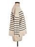 Zara Stripes Ivory Turtleneck Sweater Size M - photo 4