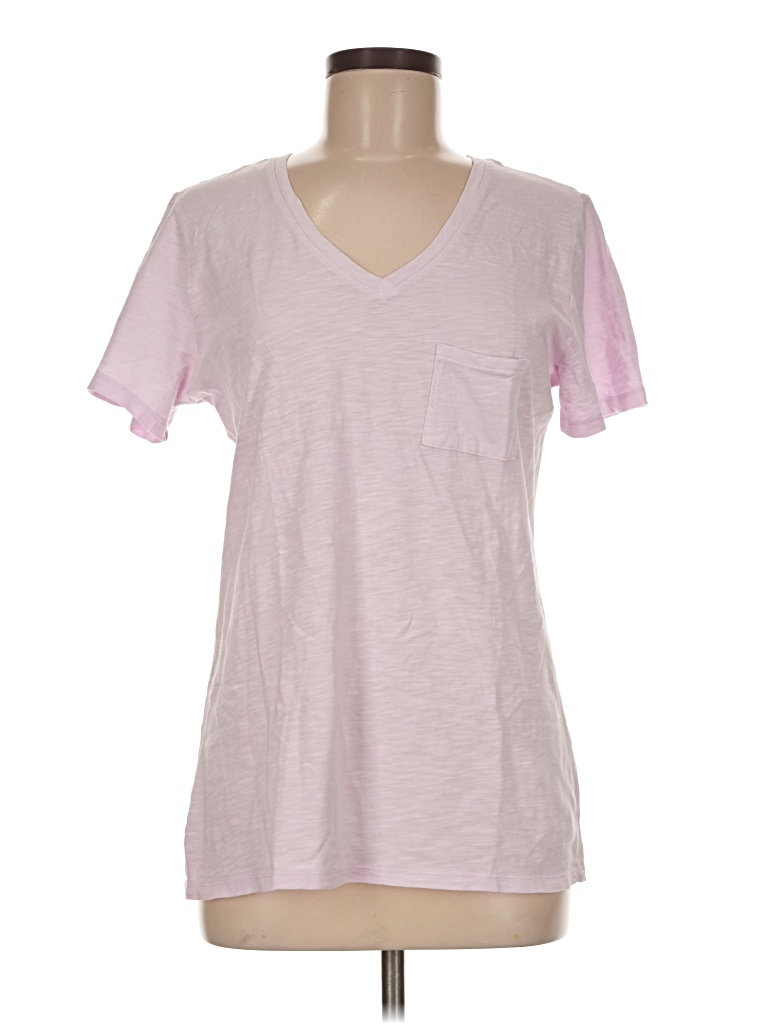 Pre-owned Time And Tru Short Sleeve T-shirt In Pink