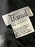 Thread 100% Polyester Black Cocktail Dress Size 8 - photo 4