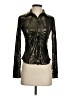 Ariella Metallic Black Long Sleeve Blouse Size S - photo 1