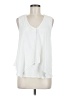 Green Envelope 100% Polyester White Sleeveless Blouse Size M - photo 1