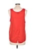 Dee Elly 100% Polyester Red Sleeveless Top Size M - photo 2