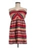 Roxy 100% Cotton Stripes Red Cocktail Dress Size M - photo 1