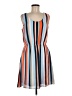 DR2 100% Polyester Stripes Orange Casual Dress Size M - photo 1