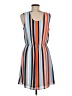 DR2 100% Polyester Stripes Orange Casual Dress Size M - photo 2