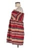 Roxy 100% Cotton Stripes Red Cocktail Dress Size M - photo 5