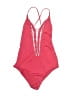 Billabong Solid Red One Piece Swimsuit Size S (estimated, kids) - photo 1