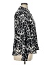 Diane von Furstenberg Animal Print Silver Long Sleeve Blouse Size XL - photo 4