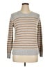 Ann Taylor LOFT Stripes Gray Pullover Sweater Size XL - photo 1