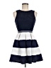 Speechless Stripes Blue Cocktail Dress Size M - photo 1
