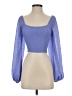 Lulus 100% Polyester Blue 3/4 Sleeve Blouse Size XS - photo 1
