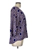 Chris & Carol 100% Polyester Blue 3/4 Sleeve Blouse Size L - photo 4