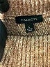 Talbots 100% Cotton Color Block Brown Turtleneck Sweater Size L - photo 7
