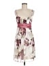 Studio Y 100% Polyester Floral Ivory Cocktail Dress Size M - photo 1