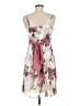 Studio Y 100% Polyester Floral Ivory Cocktail Dress Size M - photo 2