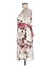 Studio Y 100% Polyester Floral Ivory Cocktail Dress Size M - photo 5