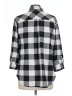 Eden & Olivia Checkered-gingham Black 3/4 Sleeve Blouse Size L - photo 2