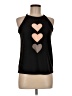 Unbranded Hearts Black Tank Top Size M - photo 1