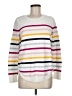 Gap 100% Cotton Stripes White Pullover Sweater Size M - photo 1