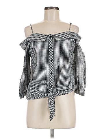 Caution to the Wind 3/4 Sleeve Blouse (view 1)