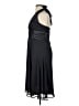 Connected Apparel 100% Polyester Solid Black Cocktail Dress Size 16 - photo 5