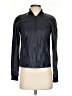 Halogen 100% Leather Blue Track Jacket Size XS - photo 1