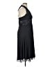 Connected Apparel 100% Polyester Solid Black Cocktail Dress Size 16 - photo 4