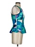 Bebe Teal Sleeveless Blouse Size XS - photo 4
