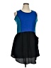 I Heart Ronson Color Block Blue Casual Dress Size XL - photo 1