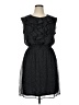 SOHO Apparel Ltd 100% Polyester Polka Dots Black Cocktail Dress Size 16 - photo 1